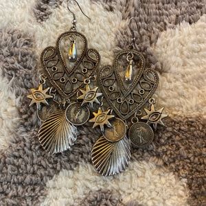 Eye symbol dangle earrings- BOGO - add to a bundle